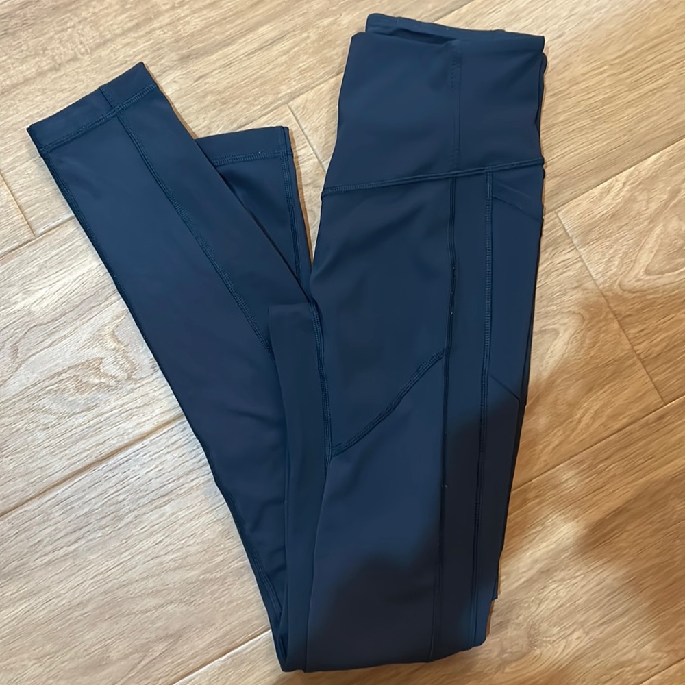 Lululemon blue high waisted leggings